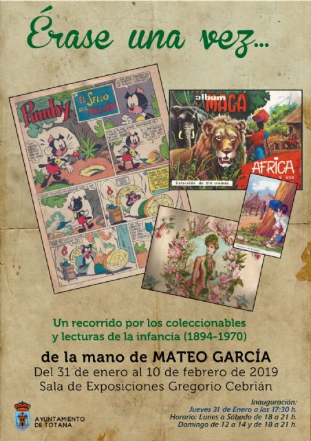 Este jueves se inaugura la exposición 'Érase una vez…Un recorrido por los coleccionables y lecturas de la infancia (1894-1970)'