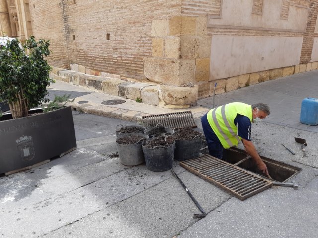 Realizan trabajos de revisión y limpieza de los imbornales que captan las aguas pluviales con el fin de evitar el colapso de la red de alcantarillado