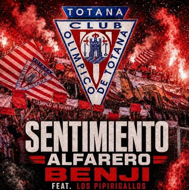 El Olímpico de Totana ya tiene banda sonora para el sueño del ascenso: Benji y Los Pipirigallos estrenan 'Sentimiento Alfarero'