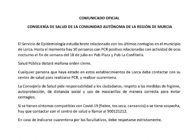 Hoy se reúne la a Comisión Regional COVID 19