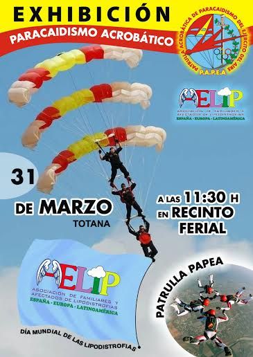 La patrulla acrobática de paracaidismo del ejército del aire ofrecerá una exhibición en Totana