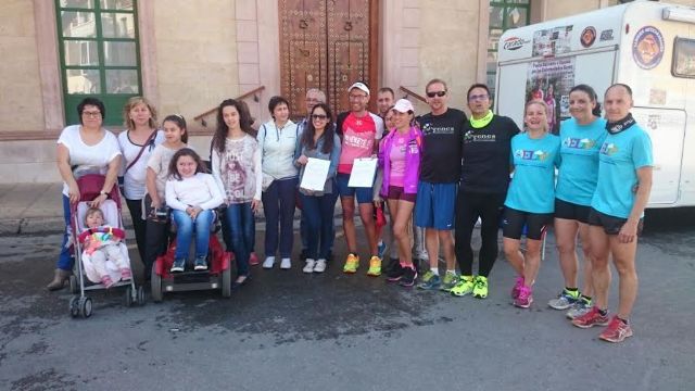 Totana acoge el final de la décima etapa de la Vuelta Solidaria a España por las Enfermedades Raras