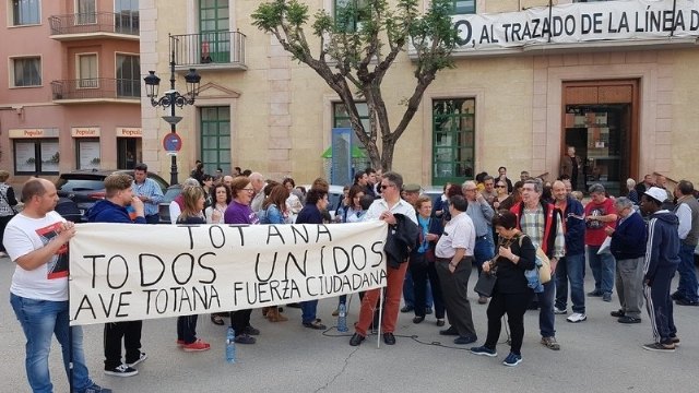 Lanzan una campaña en Change.org en contra del nuevo trazado del AVE por Totana
