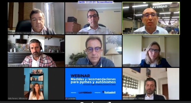 Técnicos del CDL participan en el webinar 'Medidas y recomendaciones para pymes y autónomos'