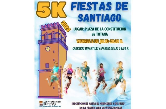 Abiertas las inscripciones para la Carrera Popular 5K Fiestas de Santiago