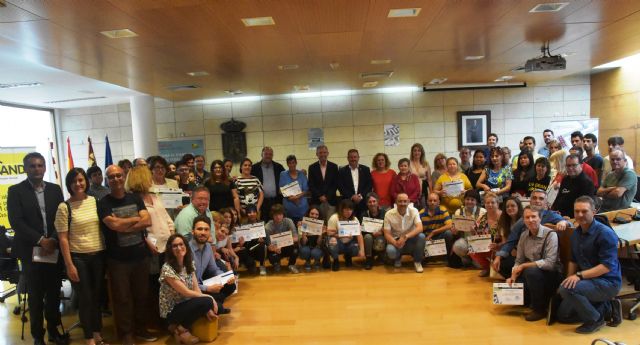 Autoridades regionales y locales de los municipios de Totana, Alhama y Aledo clausuran el programa Labor y entregan los diplomas a los participantes del curso 2018/2019