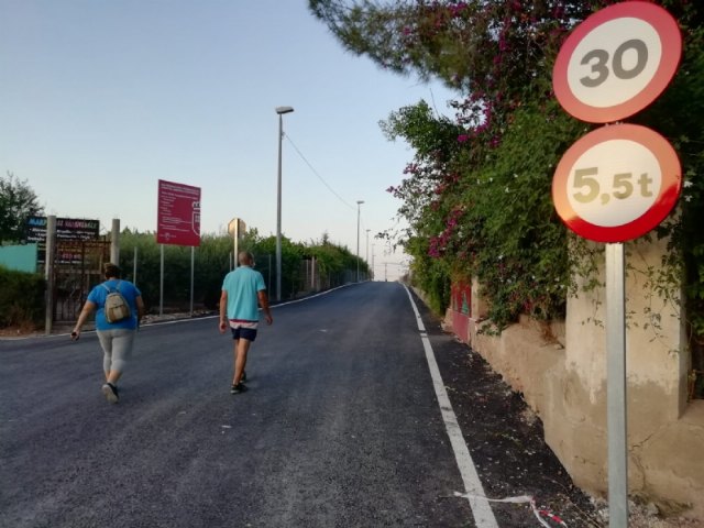 Finalizan las obras de rehabilitación y pavimentación del Camino Cementerio