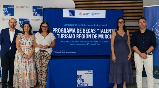 The Open Faculty impulsa el programa de becas 'Talento Turismo Región de Murcia' para formar a los futuros profesionales del sector