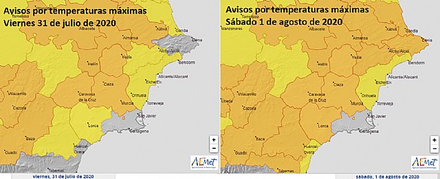 Calor extremo durante los próximos días