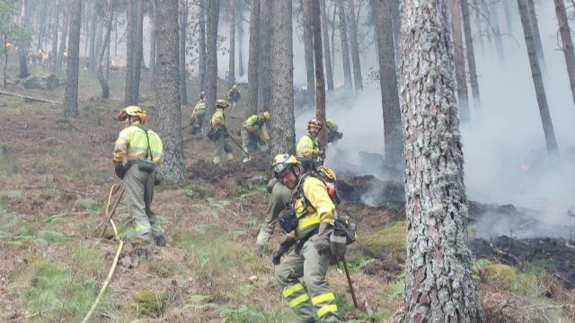 El contingente desplazado a los incendios de Ávila, Toledo y Madrid regresa a la Región tras cumplir su misión de apoyo para la extinción