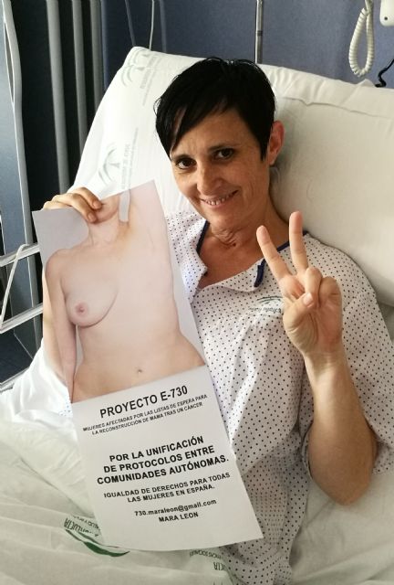 La Concejalía de Sanidad del Ayuntamiento de Totana se une al PROYECTO -730- para reivindicar la reconstrucción mamaria tras un cáncer