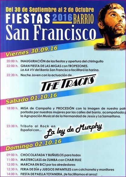Las fiestas del barrio de San Francisco se celebran durante este fin de semana