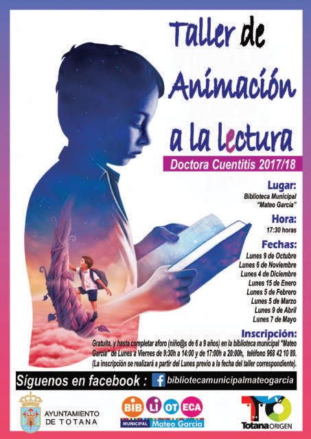 Abierto el plazo para inscribirse en el Taller de Animación a la Lectura - 'Doctora Cuentitis'