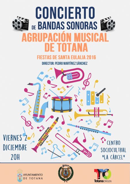 La Agrupación Musical de Totana celebra un concierto con motivo de las fiestas de Santa Eulalia