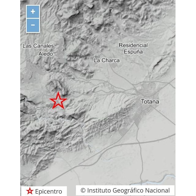 Nuevo terremoto sentido en Totana, de magnitud 2,2°