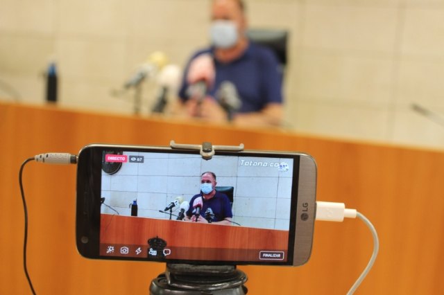 El alcalde solicita una reunión urgente con López Miras para abordar la extraordinaria situación social y sanitaria del municipio a raíz de los brotes locales de la pandemia