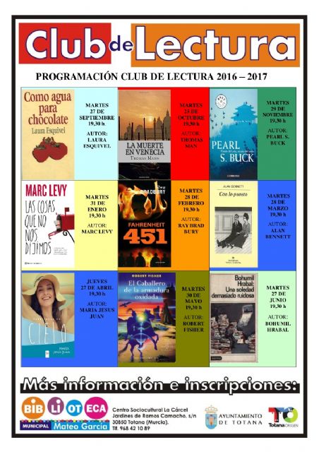 El Club de Lectura retoma las reuniones con el análisis de la novela 'Como agua para chocolate' a partir de finales de septiembre