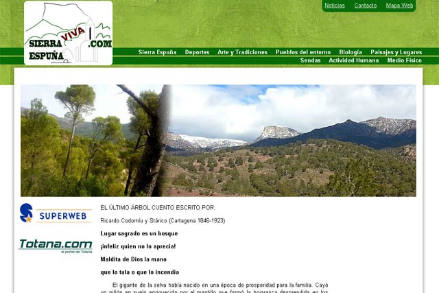 Descubre todos los secretos de Sierra Espuña a través de la nueva web 'Sierra Espuña Viva'