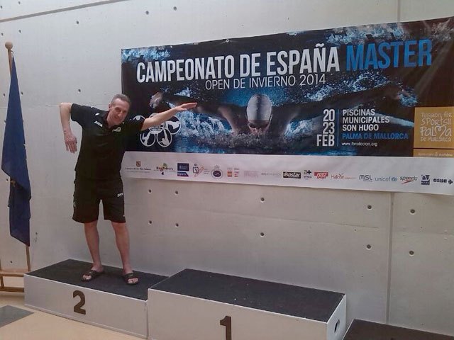 El totanero Jose Miguel Cano participó en el XX Campeonato de España Open de Invierno de Natación Master