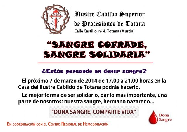 IV campaña solidaria de donación de sangre promovida por el Ilustre Cabildo