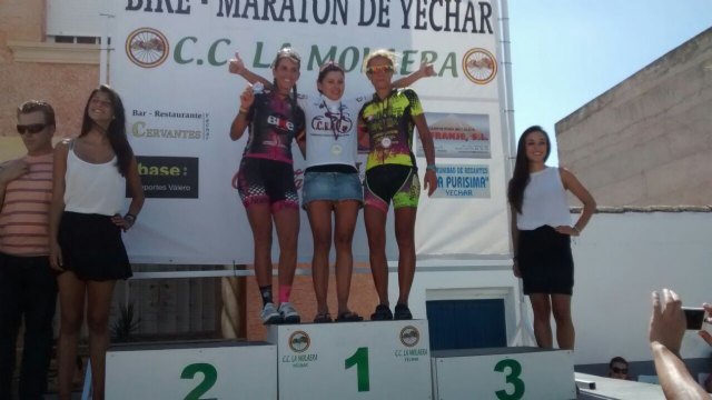 La corredora de la A. D. Peña Las Nueve Subcampeona del Campeonato Regional de Bike Maratón de la Región de Murcia