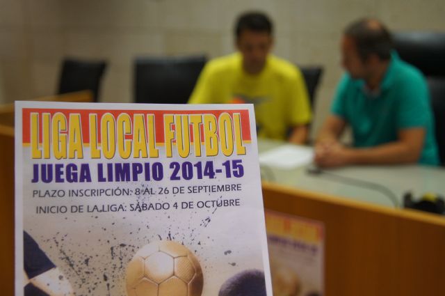 La Liga Local de Fútbol 'Juega limpio' 2014/15 comenzará el 4 de octubre