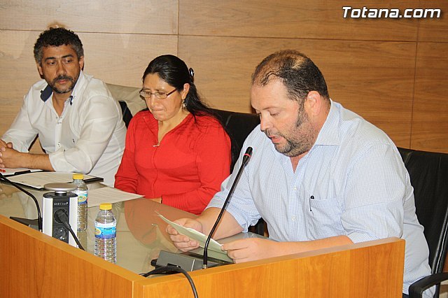 La Agrupación Local de Ciudadanos C´s Totana intervino antes del Pleno ordinario de septiembre