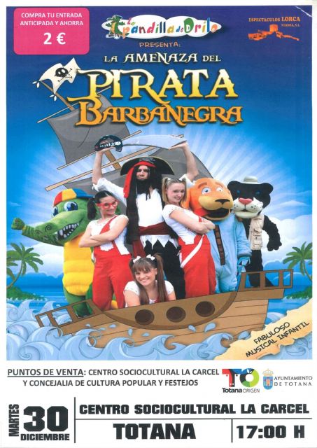 Espectáculo infantil 'La amenaza del Pirata Barbanegra'