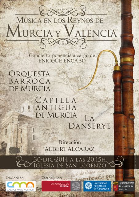 El contratenor totanero Pedro Pérez participa en la grabación del CD 'La Música en los Reynos de Murcia y Valencia'