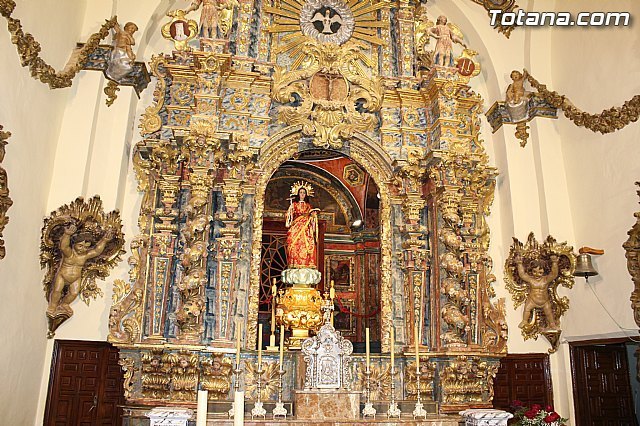 Cultura y el Ayuntamiento de Totana restauran este año el Retablo Mayor del Santuario de Santa Eulalia