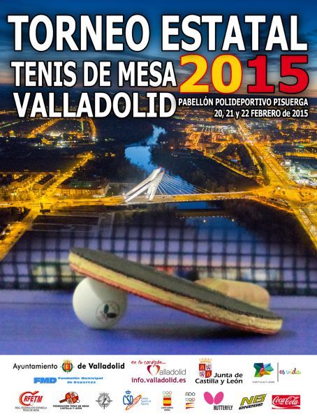 Tenis de mesa. Torneo estatal 2015 en Valladolid