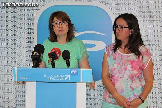 Rueda de prensa PP Totana. Valoración resultados elecciones 24 mayo 2015