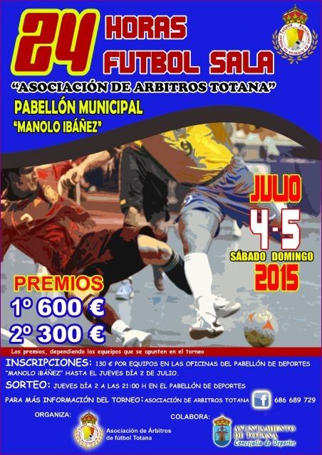 El Pabellón de Deportes 'Manolo Ibáñez' acoge este fin de semana las 24 horas de Fútbol-Sala
