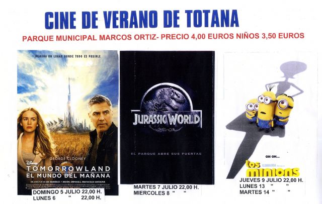 Prosigue la programación del Cine de Verano en el Auditorio del Parque Municipal 'Marcos Ortiz'