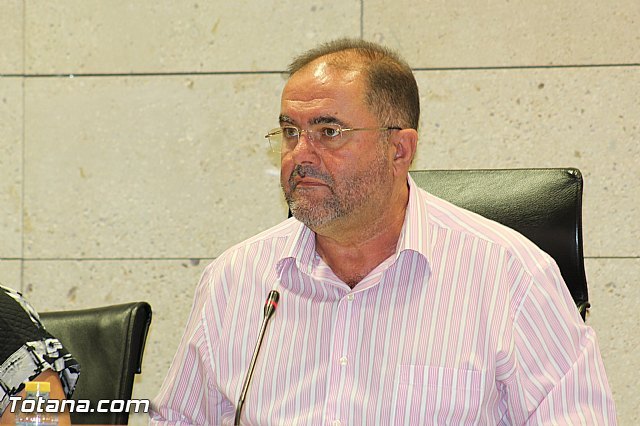 El alcalde de Totana, Juan José Cánovas, en el pleno / Totana.com