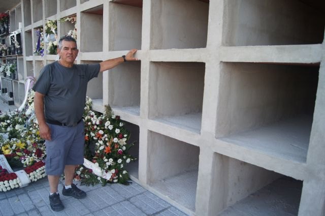 Finalizan las obras de los 40 nuevos nichos construidos en la nueva zona del Cementerio Municipal “Nuestra Señora del Carmen”
