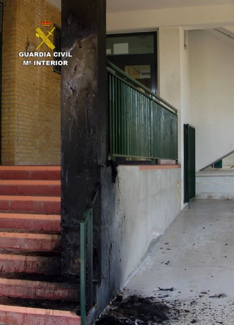 La Guardia Civil esclarece varios actos vandálicos cometidos en un centro educativo de Totana