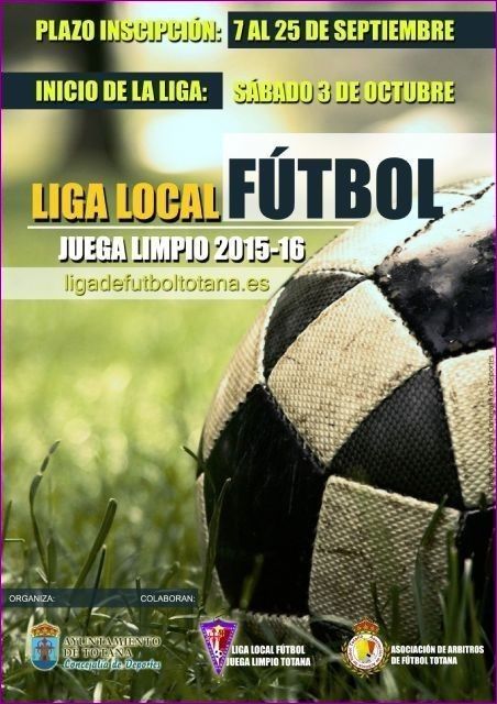 El comienzo de la Liga Local de Fútbol 'Juega Limpio' se aplaza al fin de semana del 10 y 11 de octubre