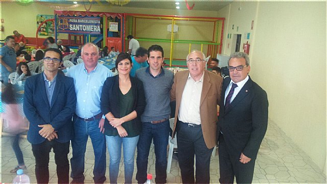 La Peña Barcelonista de Totana participó en el XX aniversario de la PB de Santomera