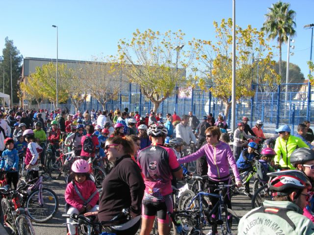 Un total de 550 participantes se dan cita en una nueva edición del 'Día de la Bicicleta'