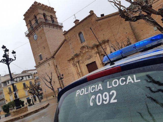 La Policía Local de Totana agradece a la de Lorca la colaboración y auxilios manifestados en una reciente intervención policial