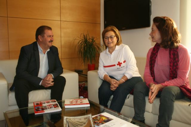 Responsables regionales de Cruz Roja Española en la Región trabajan para restablecer el funcionamiento de la Asamblea Local en Totana