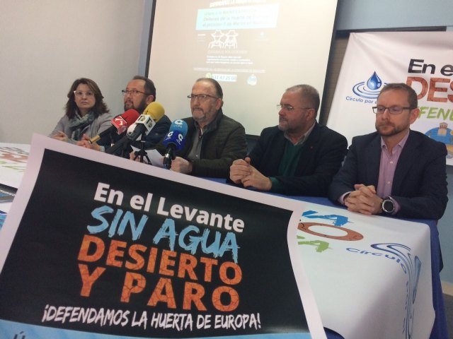 La Comunidad de Regantes y autoridades municipales de Totana instan a la ciudadanía a movilizarse para participar en la manifestación del 7 de marzo en Madrid por la sequía