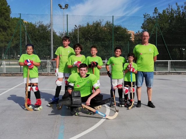 Debut del equipo Benjamín del Club Hockey Patines de Totana en la Liga de la Federación Valenciana