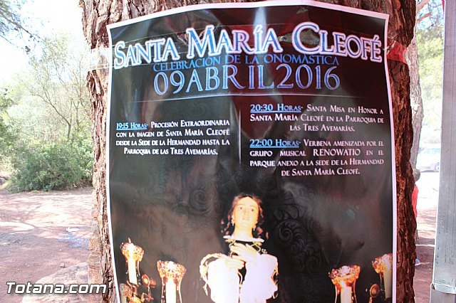La Hdad. de Santa María Cleofé organiza varias actividades con motivo de la onomástica de su titular