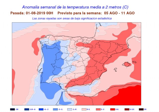 Protección Civil Totana informa que la próxima semana será muy calurosa en la Región de Murcia