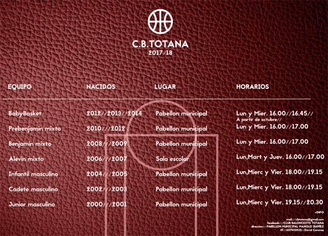 Comienza la temporada 2017-18 del CB Totana