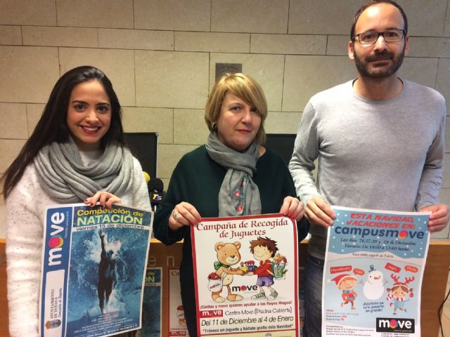 El Centro Deportivo 'MOVE' promueve una campaña de recogida de juguetes del 11 de diciembre al 4 de enero a beneficio de las dos Cáritas de Totana