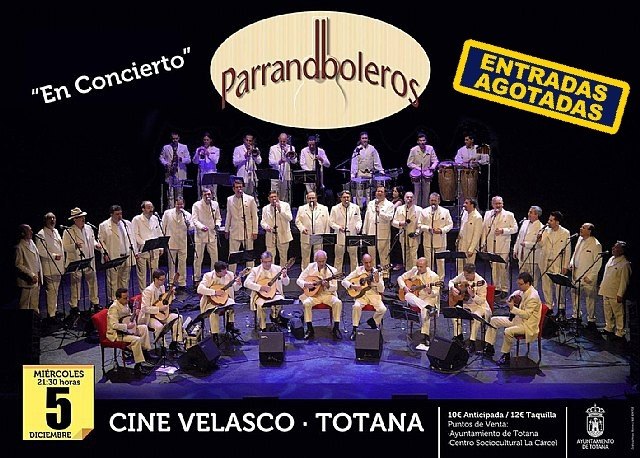 Agotadas las entradas para la actuación musical de “Los Parrandboleros” que se celebra esta noche en el Cinema Velasco