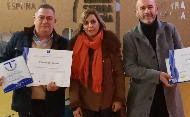 La Concejalía de Turismo felicita a tres empresas del municipio tras ganar una serie de distinciones por la promoción del turismo en Sierra Espuña
